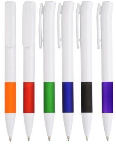 Arc Tilt Plastic Pen With Coloured Grip