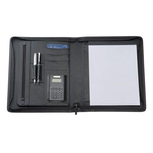 Avalon A4 Leather Compendium with Calculator
