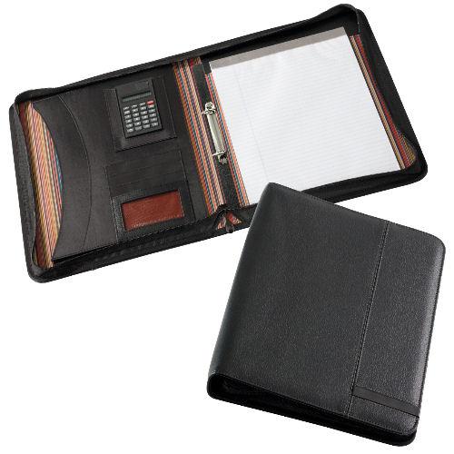 Oxford Stripe Zippered Compendium