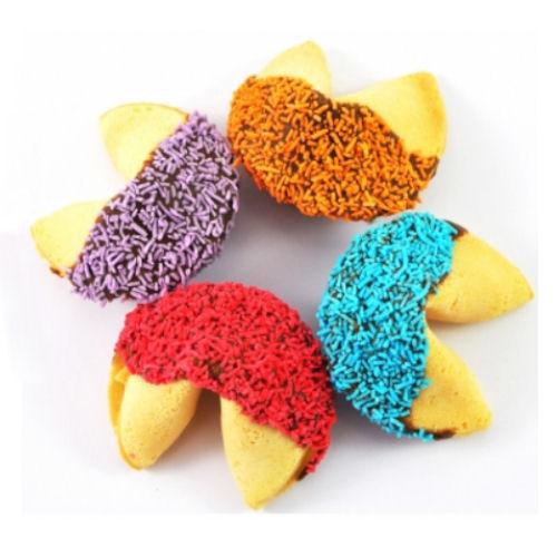 Devine Chocolate Dipped Fortune Cookies