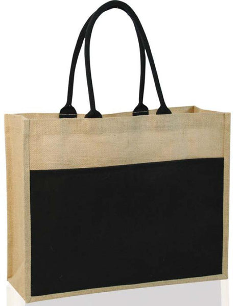 Dezine Contrast Eco Jute Bag