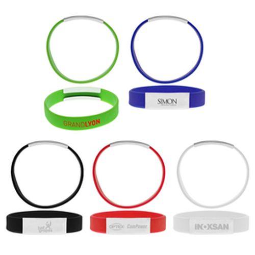 Econo Silicone Wristband with Brand Plate