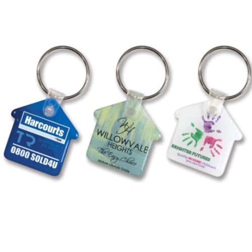 Eden House Shaped Flexi Keyring
