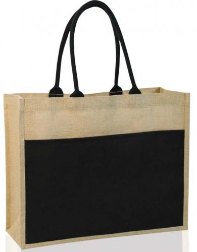 Dezine Contrast Eco Jute Bag