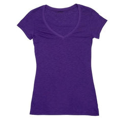 Retro Raw Cotton V Neck TShirt