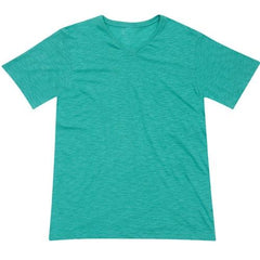 Retro Raw Cotton V Neck TShirt