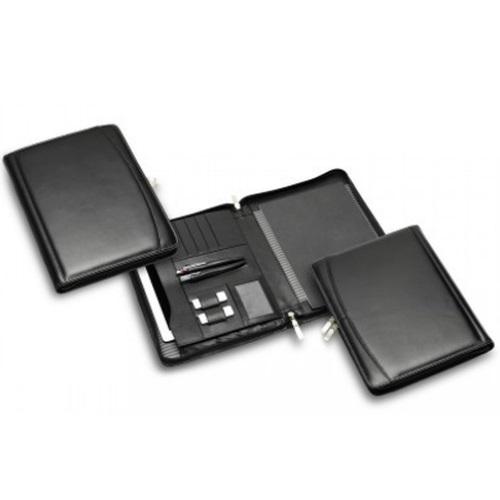R&M Premium Leather Compendium With Tablet Pocket