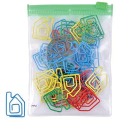 Bleep Shaped Paperclips in PVC Zippered Bag