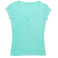 Retro Neck Button TShirt