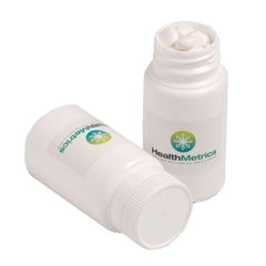 Yum Pill Container filled with lollies