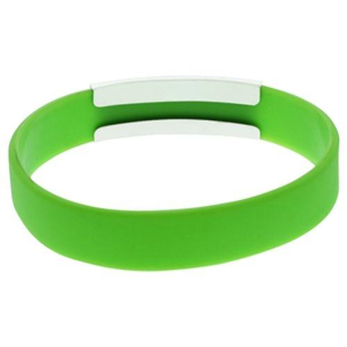 Econo Silicone Wristband with Brand Plate