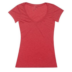 Retro Raw Cotton V Neck TShirt