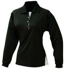 Outline Stretch Long Sleeve Sports Polo Shirt