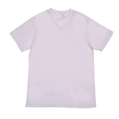 Retro Raw Cotton V Neck TShirt