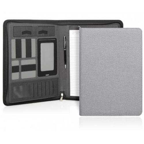 Cambridge Modern A4 Zippered Compendium - Light Grey