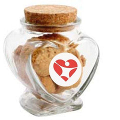 Devine Heart Jar filled with Lollies