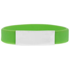 Econo Silicone Wristband with Brand Plate