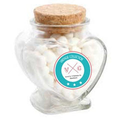 Devine Heart Jar filled with Lollies