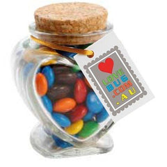 Devine Heart Jar filled with Lollies