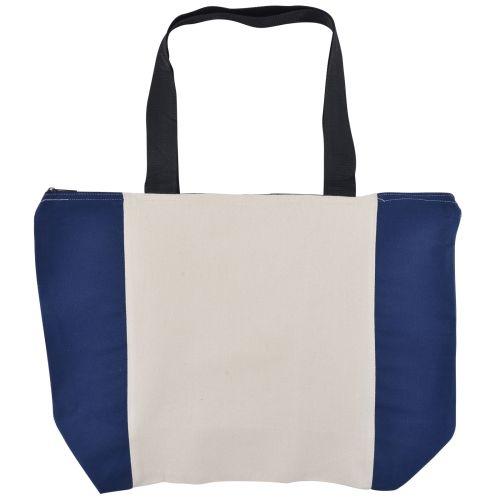 Bleep Zippered Calico Tote Bag