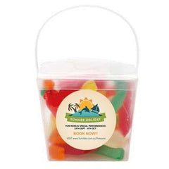 Devine Transparent Noodle Box filled wiht Lollies