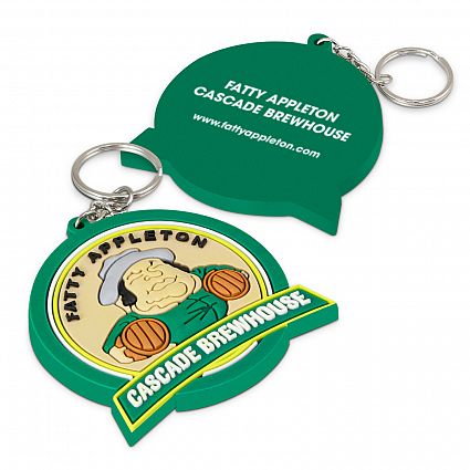 PVC Key Ring Large - One Side Moulded