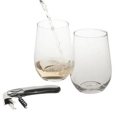 Oxford Stemless Wine Glass Set