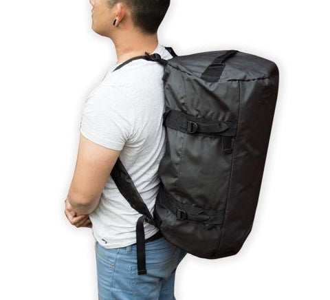 Sage Tarpaulin Backpack and Duffle Combo Bag
