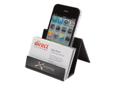 Classic Desktop Business Card Holder with Phone Stand