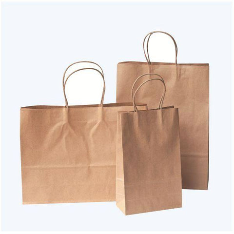 Crete Brown Paper Bag With Twisted Handles