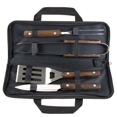 Dezine Premium Wooden Handle BBQ Set