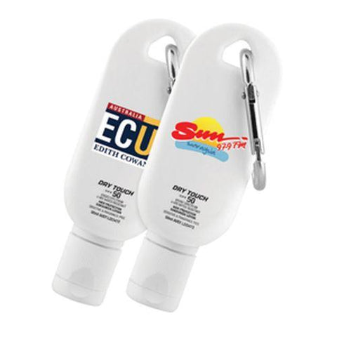 Econo 50ml 50+ Sunscreen Tube with Carabiner
