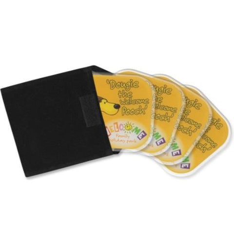 Eden Set Of 4 Plastic Desk Coasters