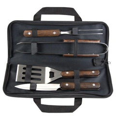 Dezine Premium Wooded Handle BBQ Set