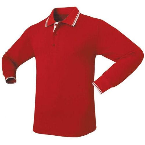 Icon Long Sleeve Sports Polo Shirt