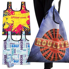 Boutique Folding Tote Bag with Pouch