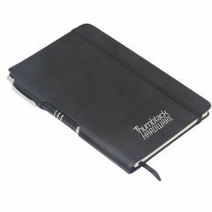Classic Leather Look A5 Notebook with Pen Set