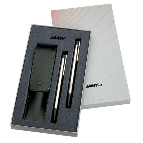 LAMY Stainless Steel/Black Gift Set