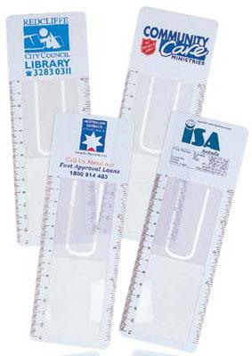 Bleep Clear Bookmark Magnifier Ruler