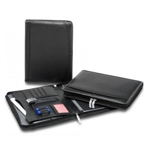 R&M Premium Leather Compendium With Tablet Pocket