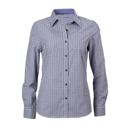 Reflections Two Tone Gingham Check Long Sleeve Shirt