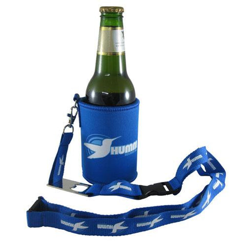 Neo Stubby Cooler with Lanyard Bottle Opener