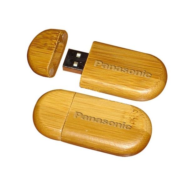 Oval Wooden USB Flash Drive