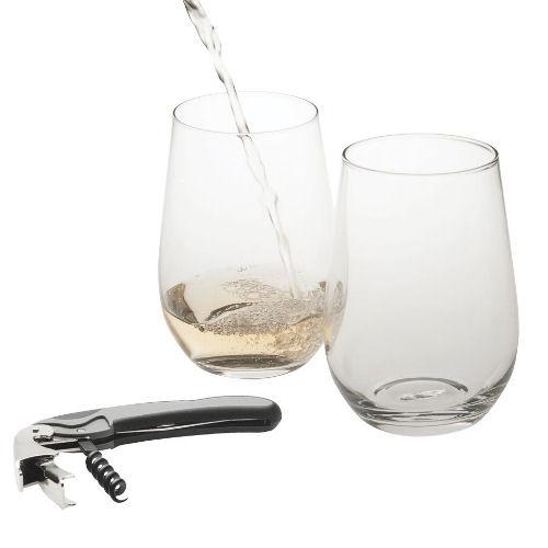 Avalon Stemless Wine Glass Set