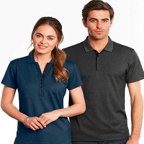 Phillip Bay Tonal Stripe Polo Shirt