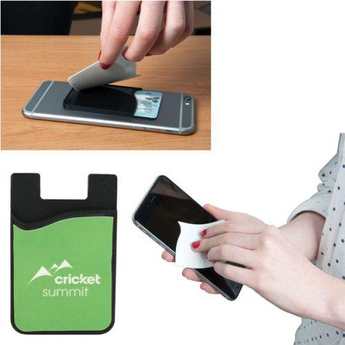 Phone Wallet with Screen Cleaner