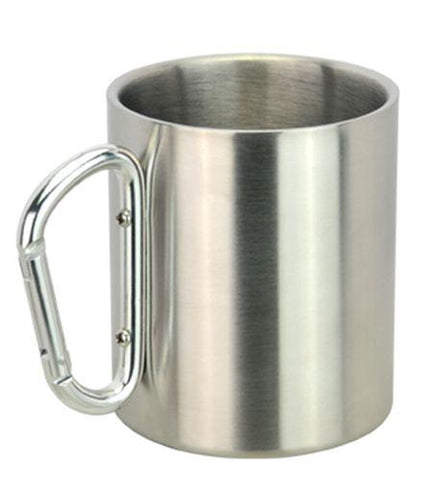 Stainless Steel Carabineer Mug