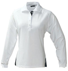 Outline Stretch Long Sleeve Sports Polo Shirt