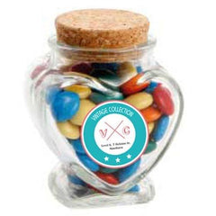 Devine Heart Jar filled with Lollies
