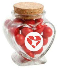 Devine Heart Jar filled with Lollies